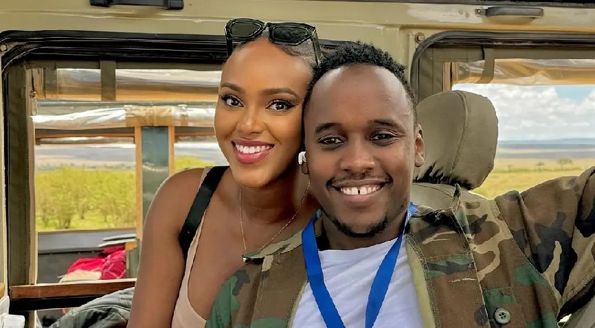 Khalif Kairo and his girlfriend Maria Wavinya